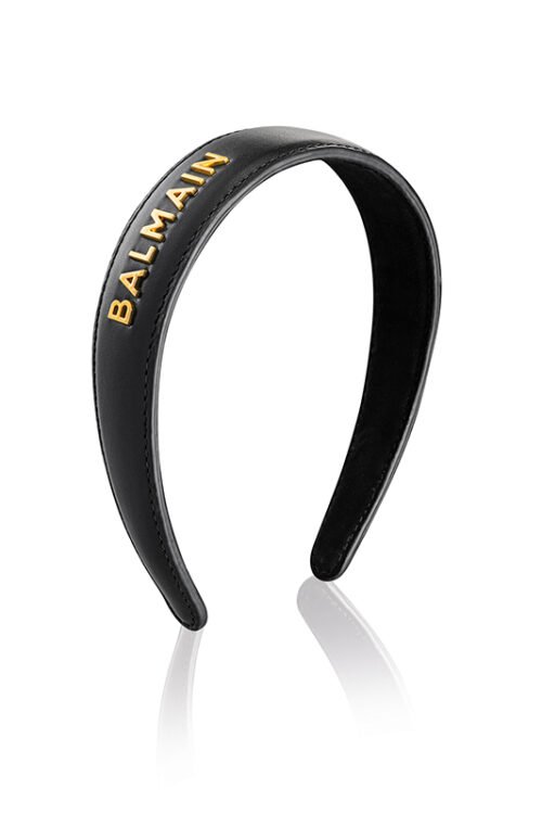 BALMAIN HAIR Headband FW21 odinis lankelis plaukams dengtas 18k auksu