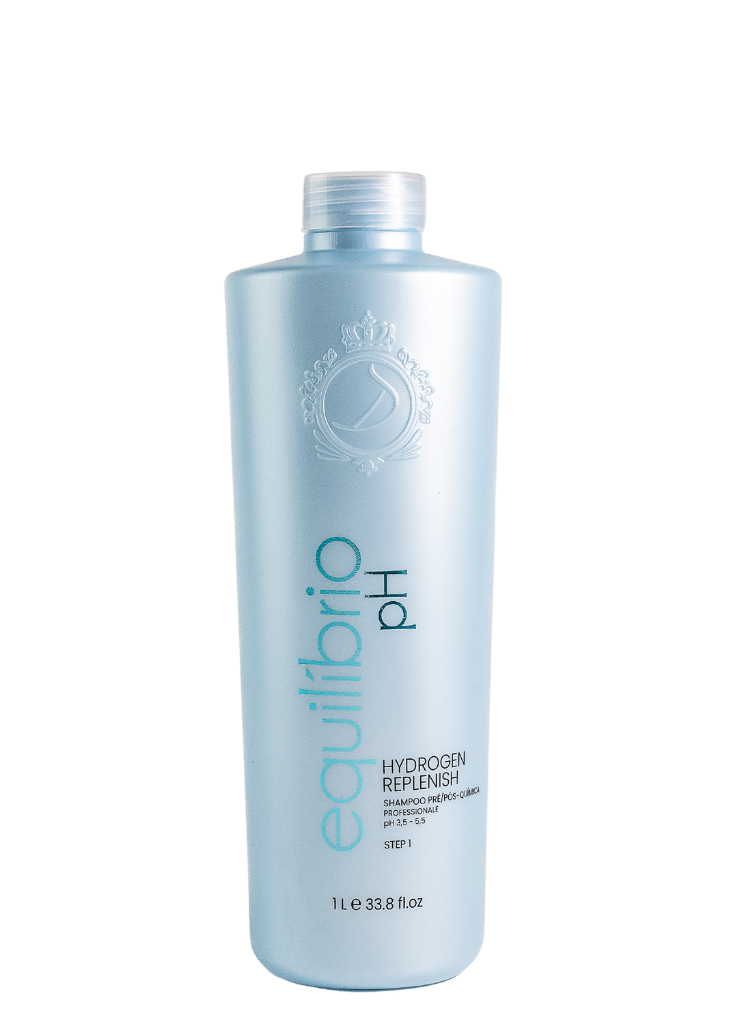 PLAUKŲ PRO - Su meile, Jūsų plaukams! DONATTI PROFESSIONALE Ph Equilibrio Hydrogen Replenish plaukus stabilizuojantis šampūnas, 1L (žingsnis)