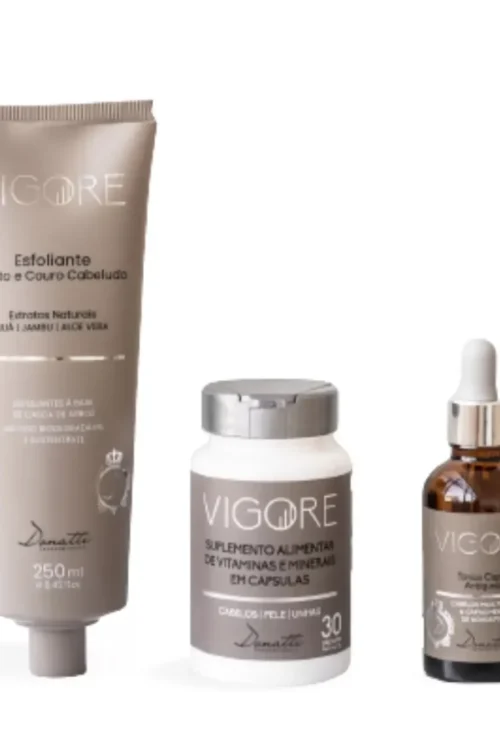 DONATTI PROFESSIONALE Vigore plaukų tonikas capilar antiqueda, veido ir galvos odos pilingas ir veiksmingas vitaminų ir mineralų kompleksas plaukams, nagams ir odai