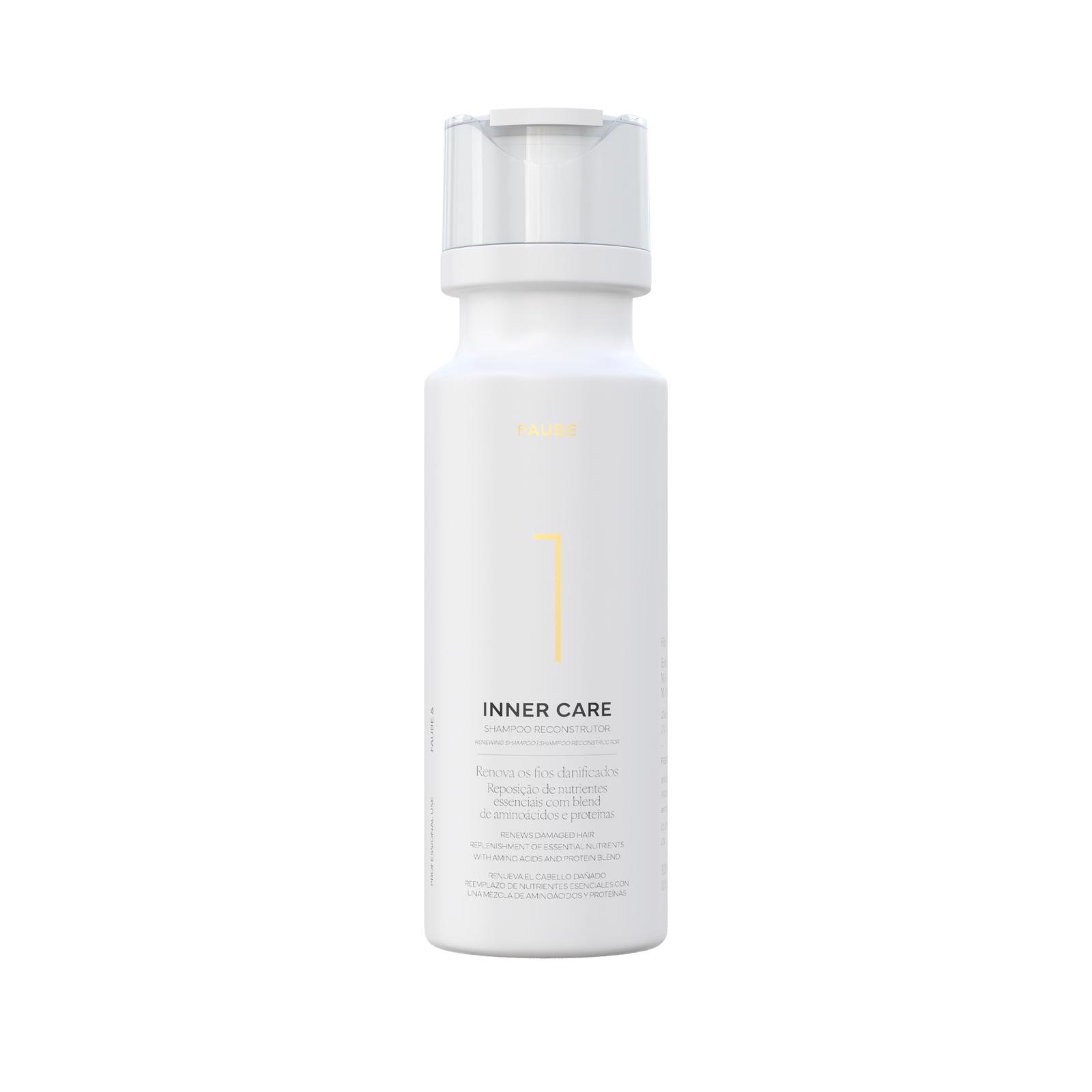 PLAUKŲ PRO - Su meile, Jūsų plaukams! FAUBE PROFESSIONAL Inner Care atstatantis ir švelniai valantis šampūnas, 300ml