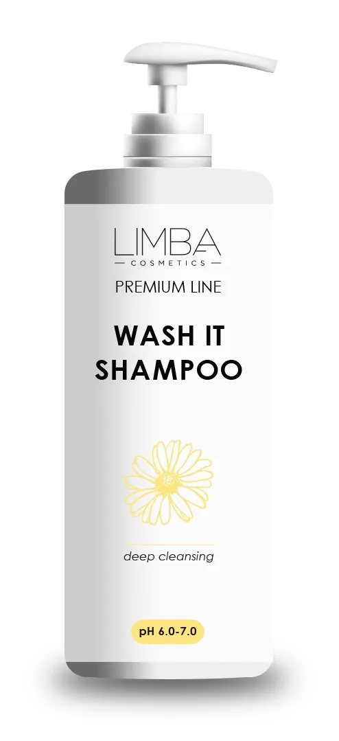 LIMBA COSMETICS WASH IT giliai valantis šampūnas, 1l