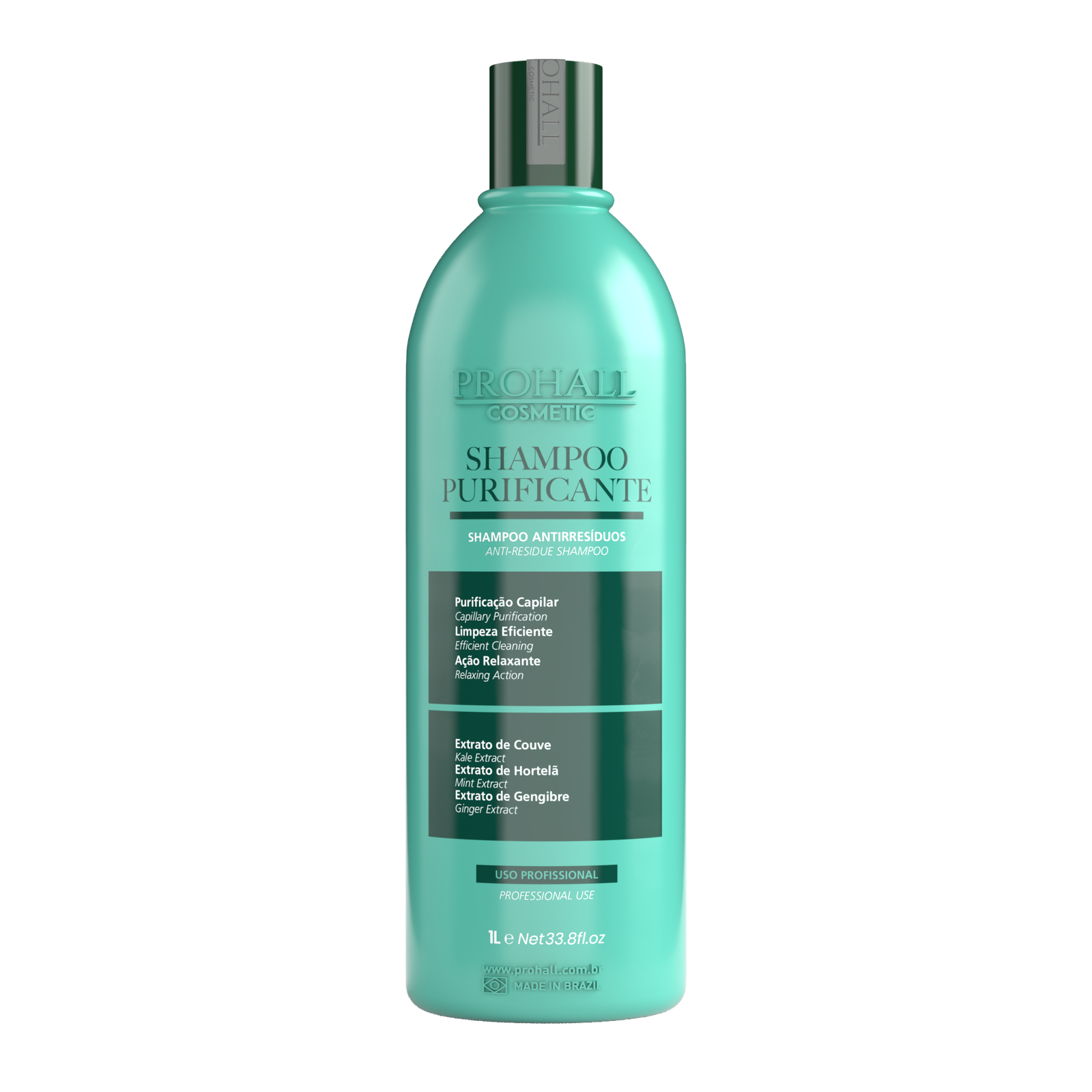 PLAUKŲ PRO - Su meile, Jūsų plaukams! PROHALL PROFESSIONAL Shampoo Purificante giliai valantis šampūnas, 1l