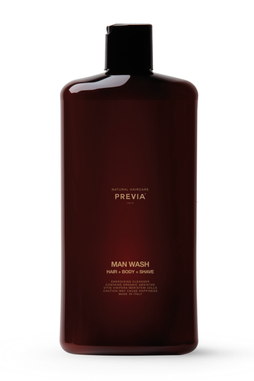 PREVIA Man wash 1000ml šampūnas, dušo želė ir skutimosi priemonė