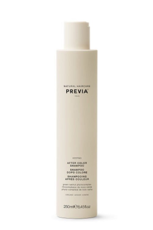 PLAUKŲ PRO - Su meile, Jūsų plaukams! PREVIA After color spalvą palaikantis šampūnas dažytiems plaukams, 250ML